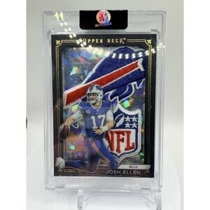 Art Card Josh Allen W/ Buffalo Bills & NFL Patch Made By Mayflower Custom Cards